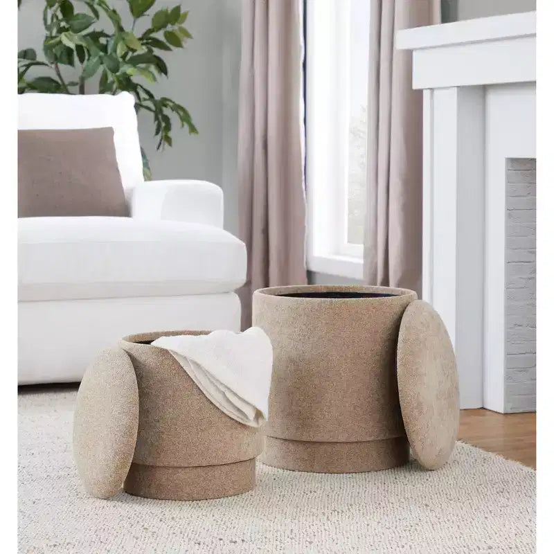 LumiSource Marla gepolstertes Hocker-Set
