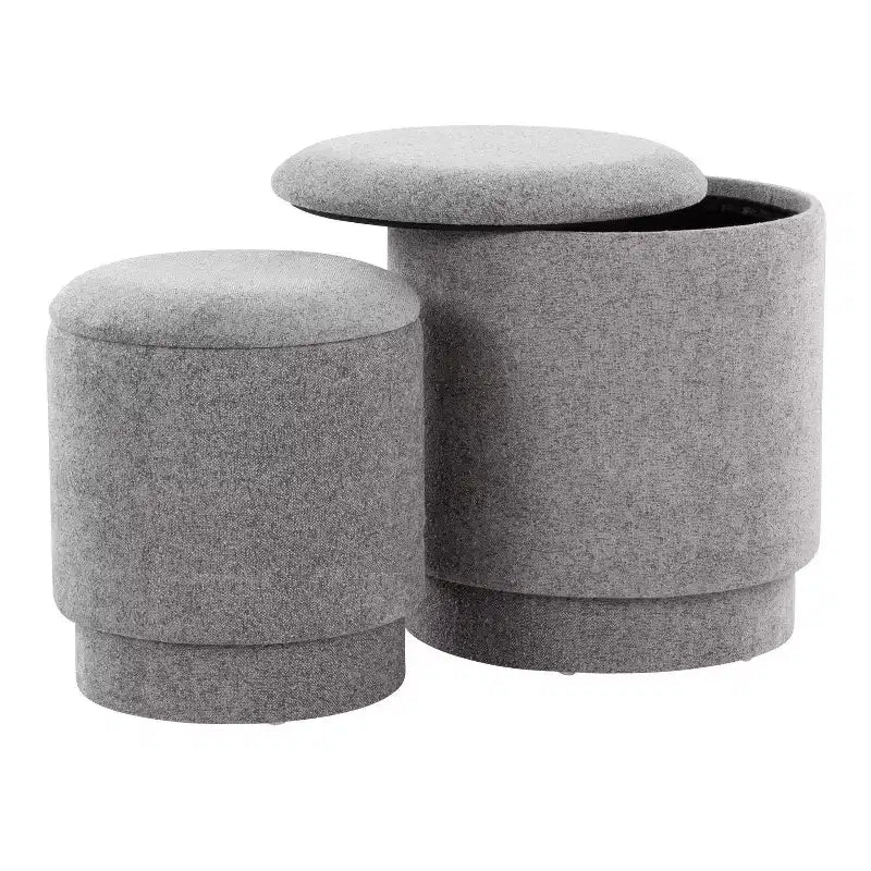 LumiSource Marla gepolstertes Hocker-Set