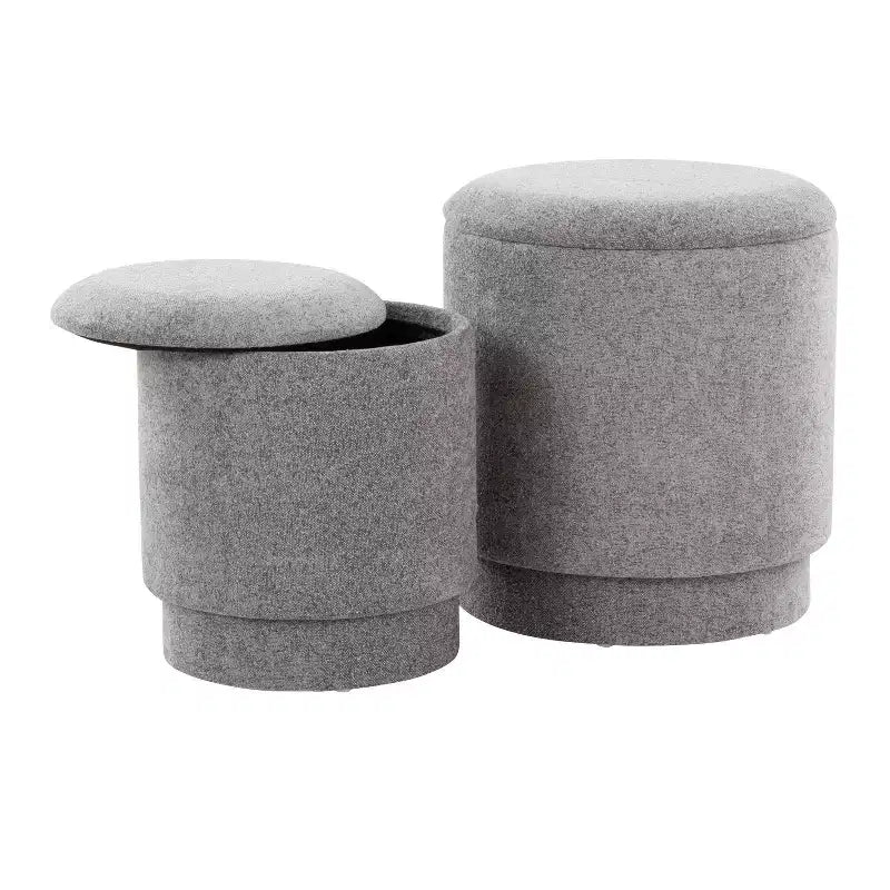 LumiSource Marla gepolstertes Hocker-Set