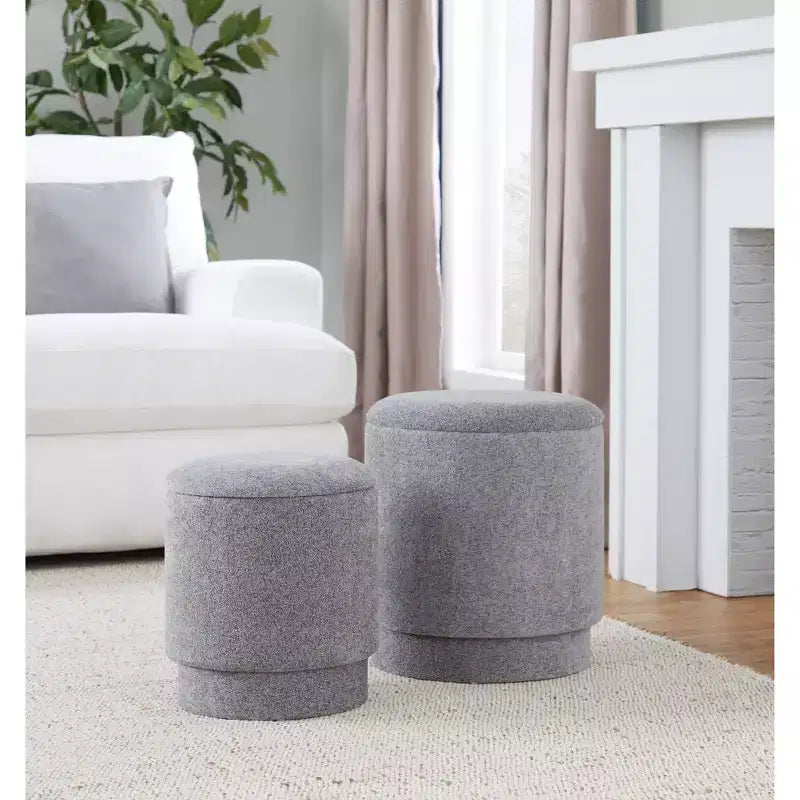LumiSource Marla gepolstertes Hocker-Set