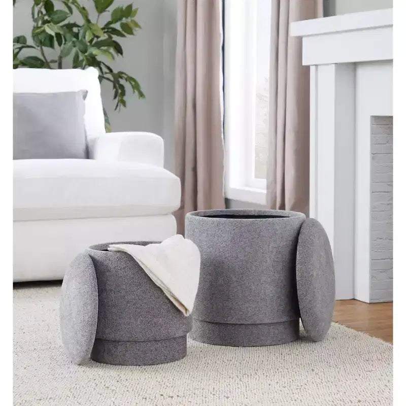 LumiSource Marla gepolstertes Hocker-Set