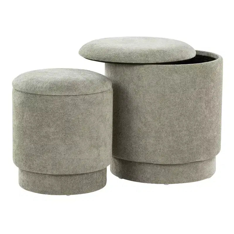 LumiSource Marla gepolstertes Hocker-Set