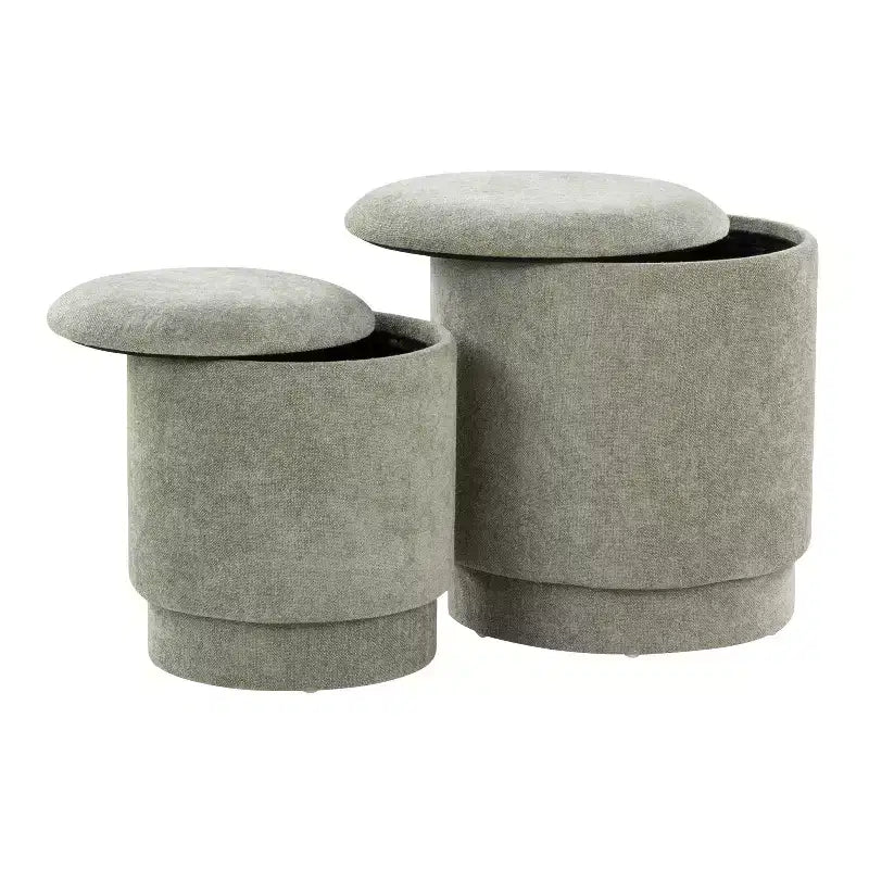 LumiSource Marla gepolstertes Hocker-Set