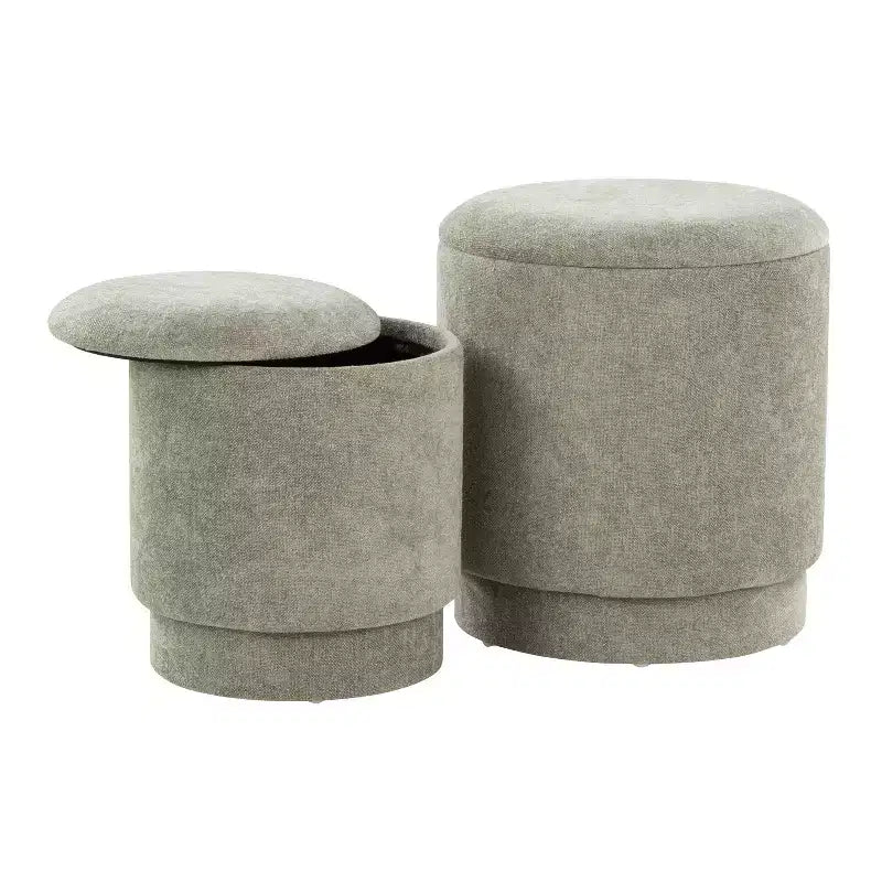 LumiSource Marla gepolstertes Hocker-Set