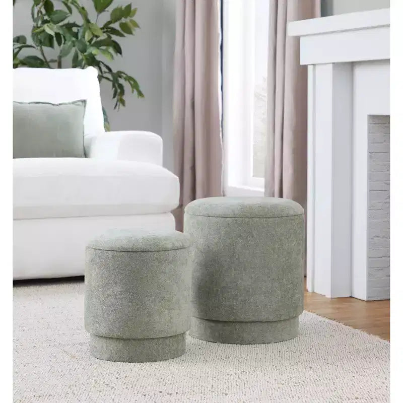 LumiSource Marla gepolstertes Hocker-Set