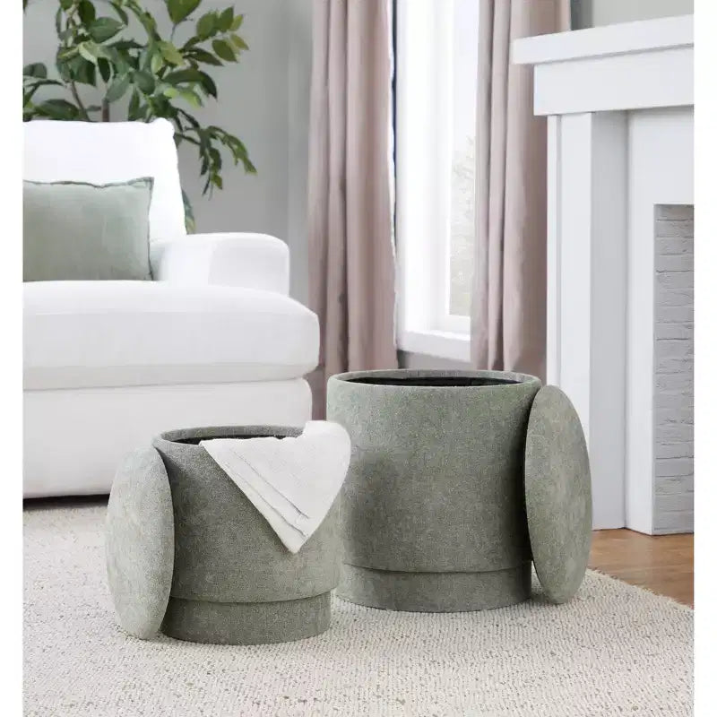 LumiSource Marla gepolstertes Hocker-Set