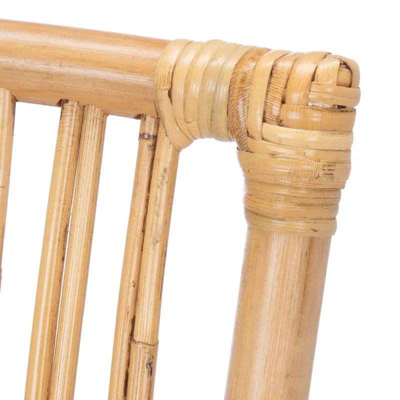 SAFAVIEH Patty Poltroncina d'appoggio in Rattan con Cuscino (Set di 2) - 19.7 L x 22.1 P x 35.4 A - 20Lx22Px35A