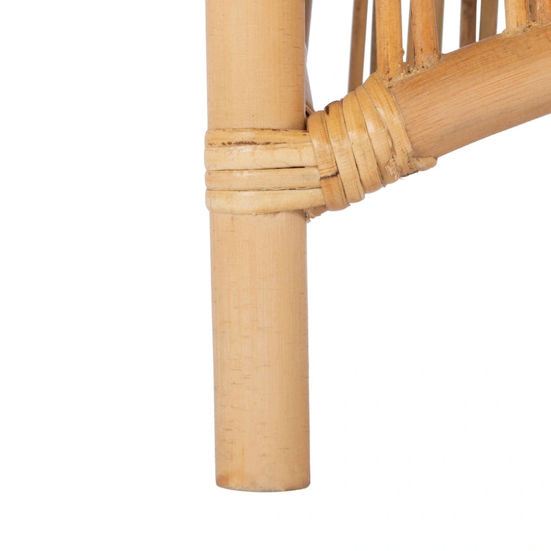 SAFAVIEH Patty Poltroncina d'appoggio in Rattan con Cuscino (Set di 2) - 19.7 L x 22.1 P x 35.4 A - 20Lx22Px35A