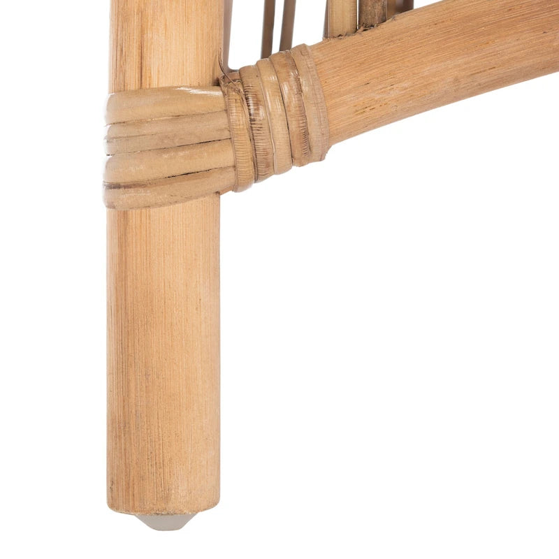 SAFAVIEH Patty Poltroncina d'appoggio in Rattan con Cuscino (Set di 2) - 19.7 L x 22.1 P x 35.4 A - 20Lx22Px35A