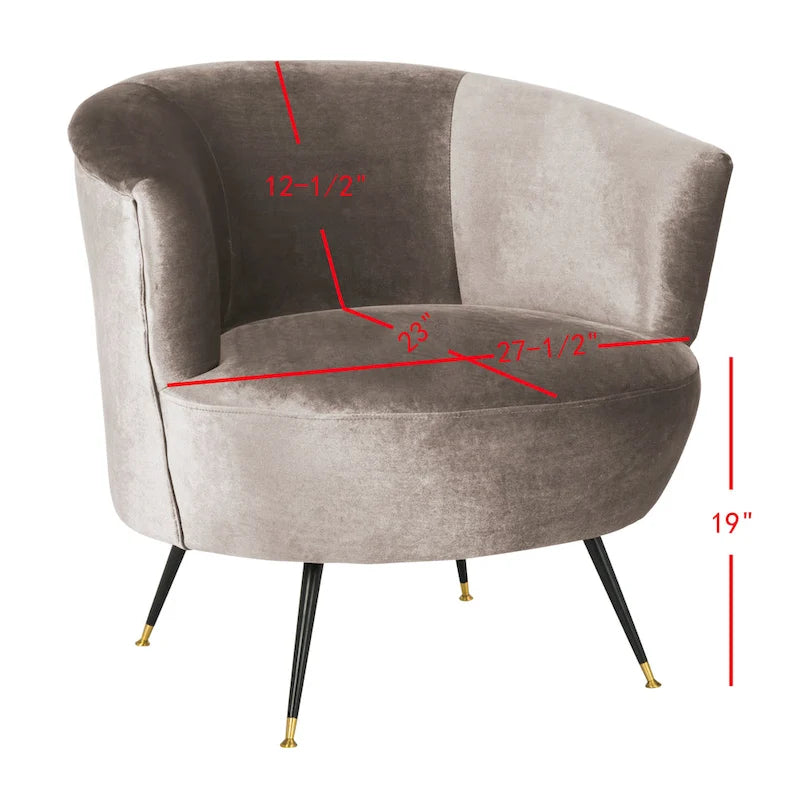 Poltrona club retrò moderna di metà secolo Safavieh Juliann - 81 x 84 x 80 cm - 81Px84Lx81A
