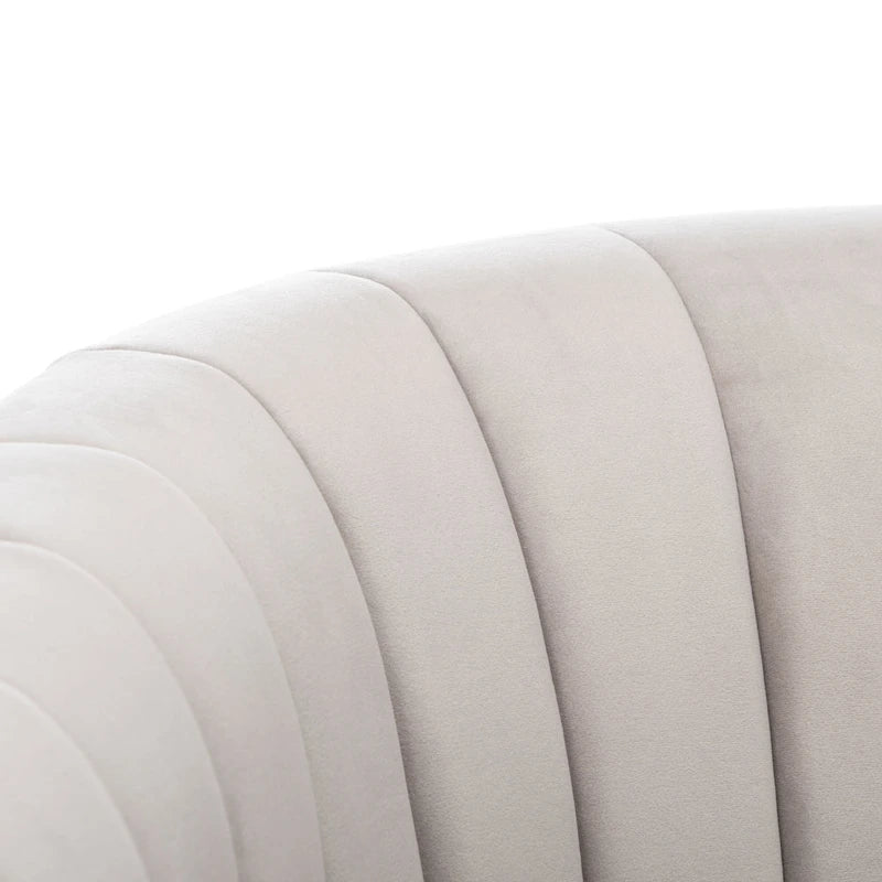 Poltrona a botte girevole SAFAVIEH Couture Matejka con rivestimento a canale - 28 L x 31 P x 30 A - 28Lx31Px30A
