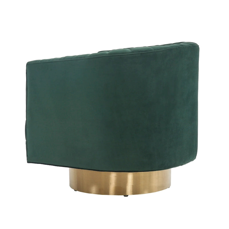 Poltrona a botte girevole SAFAVIEH Couture Matejka con rivestimento a canale - 28 L x 31 P x 30 A - 28Lx31Px30A