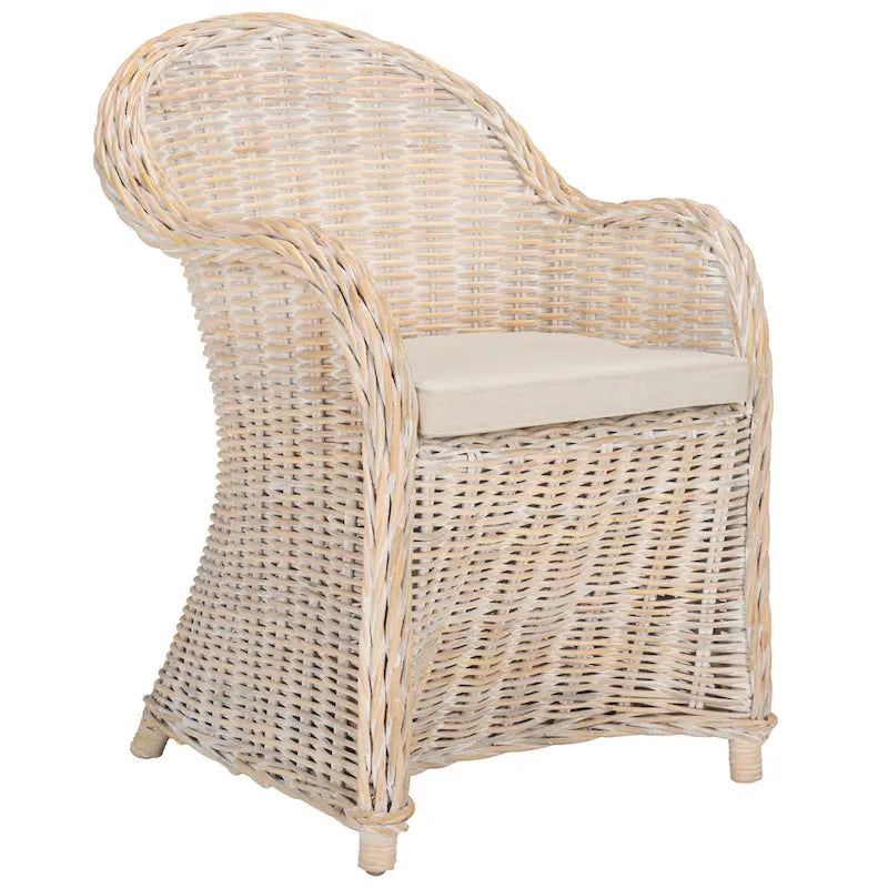 Poltrona Club in Rattan Giallo SAFAVIEH Sinja - 24 x 26 x 35 - 24Lx26Px35A