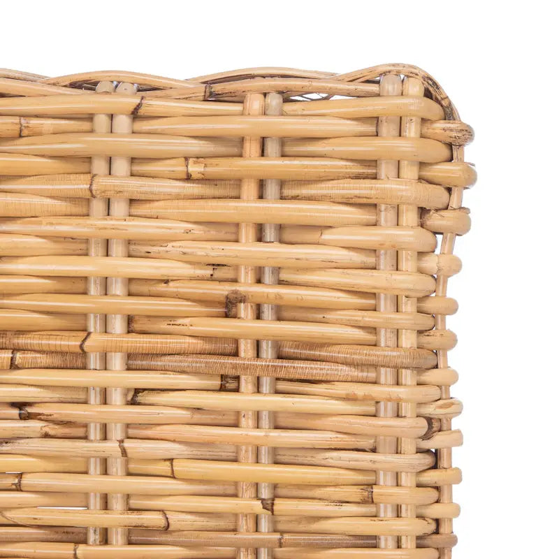 SAFAVIEH Winnifred Poltrona d'Appoggio Costiera in Rattan con Cuscino - 18.5 L x 22.8 P x 38.2 A - 19Lx23Px38A