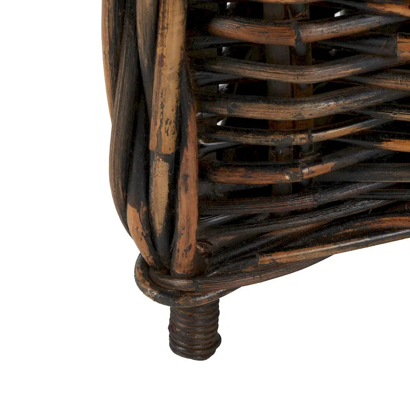 SAFAVIEH Styliani Poltrona Club in Rattan Naturale - 27.5 x 27.5 x 35.5 - 28Lx28Px36A