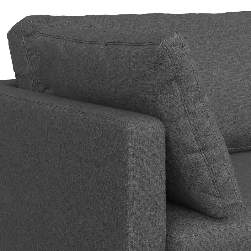 WyndenHall Lana 90" Mid Century Sofa with Ottoman Set