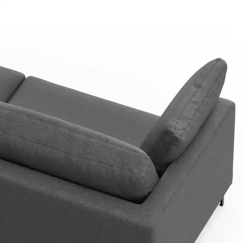 WyndenHall Lana 90" Mid Century Sofa with Ottoman Set
