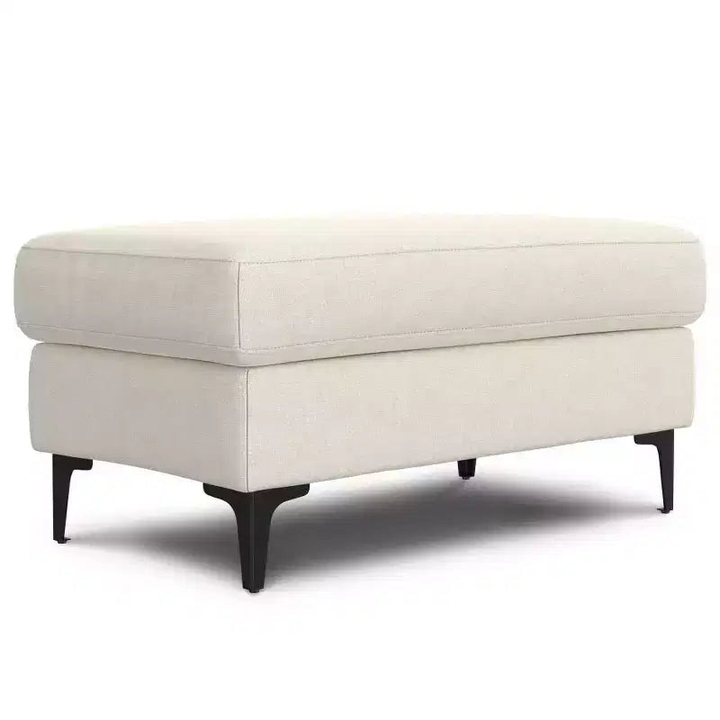 WyndenHall Lana 90" Mid Century Sofa with Ottoman Set