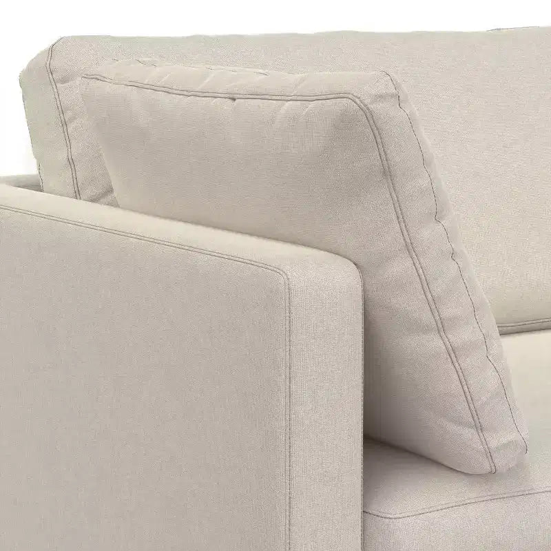 WyndenHall Lana 90" Mid Century Sofa with Ottoman Set