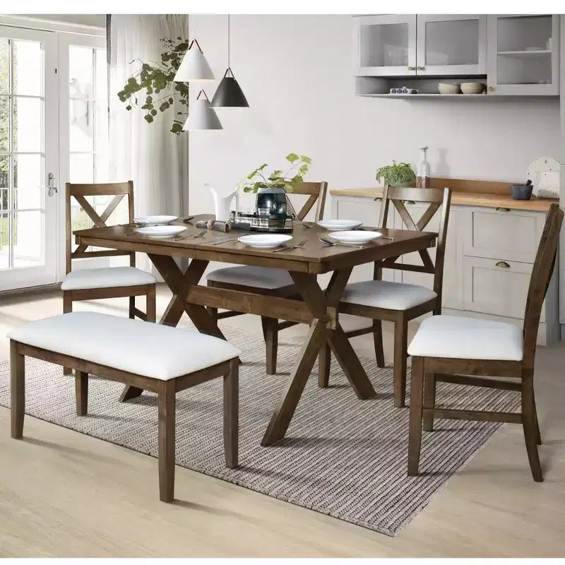 Home Design Set da pranzo Oden da 6 pezzi