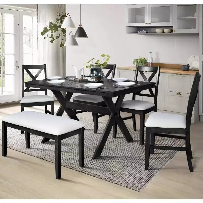 Home Design Set da pranzo Oden da 6 pezzi