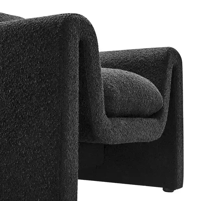 Poltrona imbottita Waverly Boucle