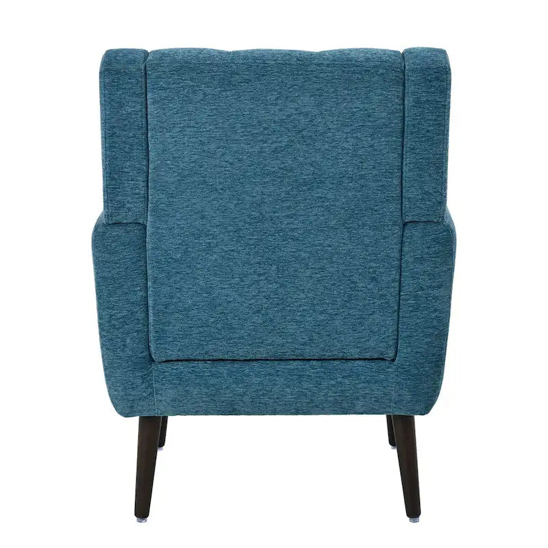 Poltrona moderna, poltrone in ciniglia per soggiorno, comoda poltrona imbottita per spazi piccoli, camera da letto