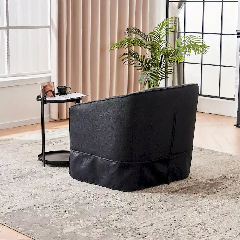 Poltrona girevole con pouf, poltrone girevoli per soggiorno