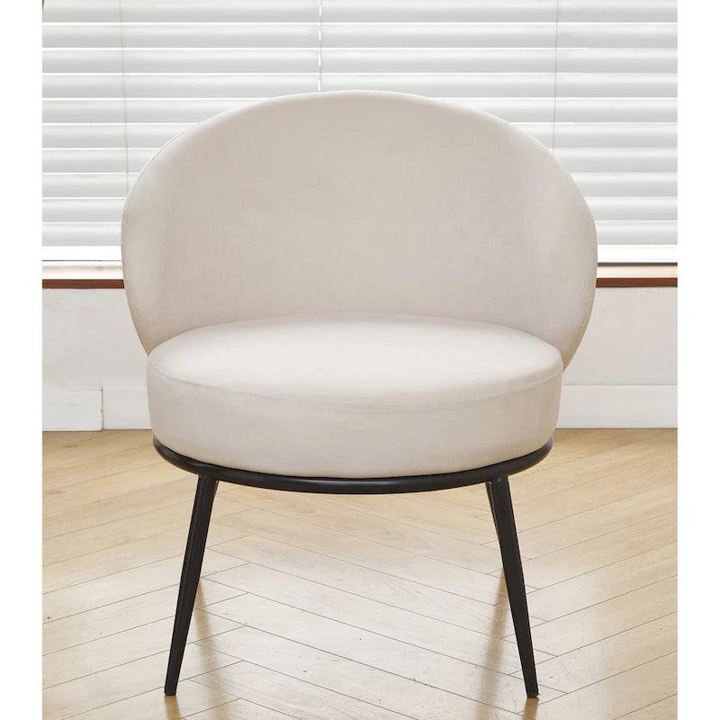 Poltrona da salotto imbottita in velluto stile Mid-Century