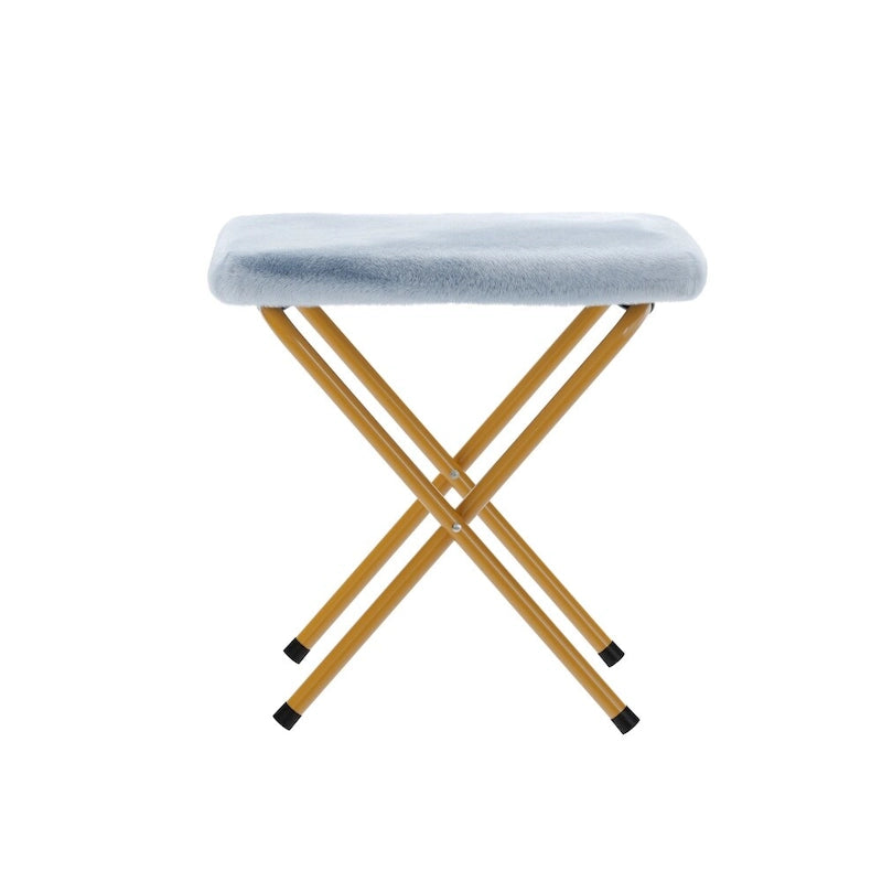 Übergroßer klappbarer Polster-Saucer-Sessel mit Hocker
