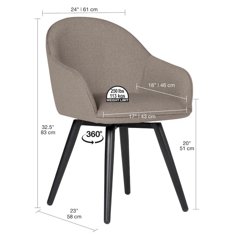 Studio Designs Home Dome Dreh-Armlehnensessel