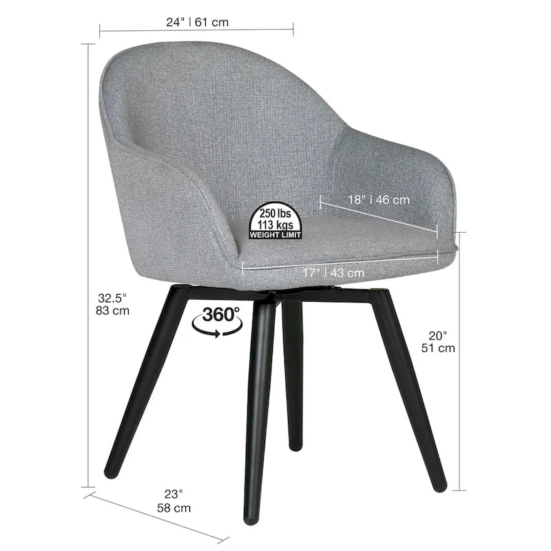 Studio Designs Home Dome Dreh-Armlehnensessel