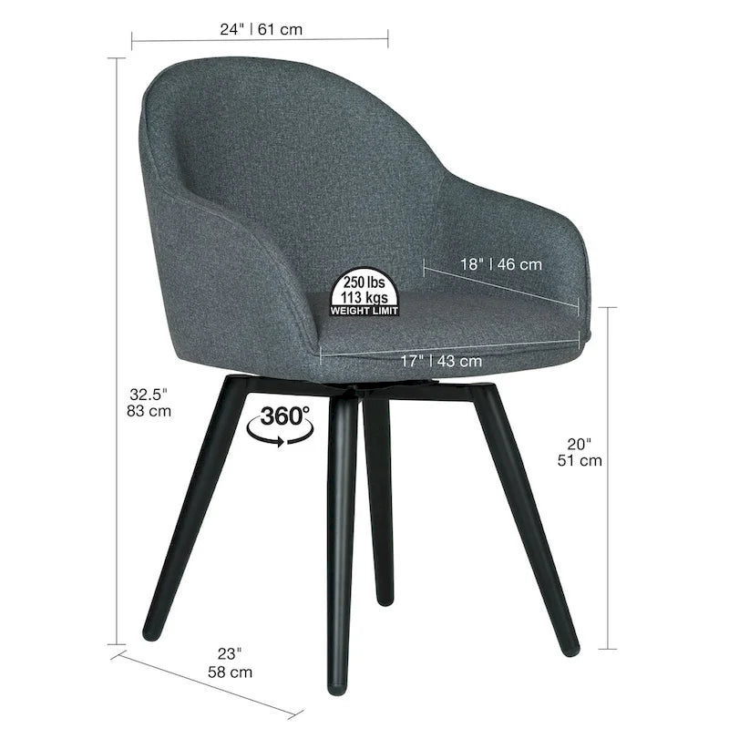 Studio Designs Home Dome Dreh-Armlehnensessel