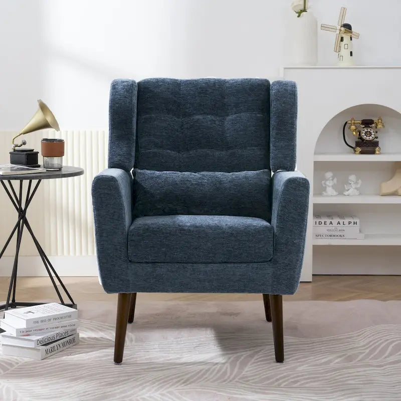 Poltrona di design moderna, sedia da lettura comoda, poltrona lounge