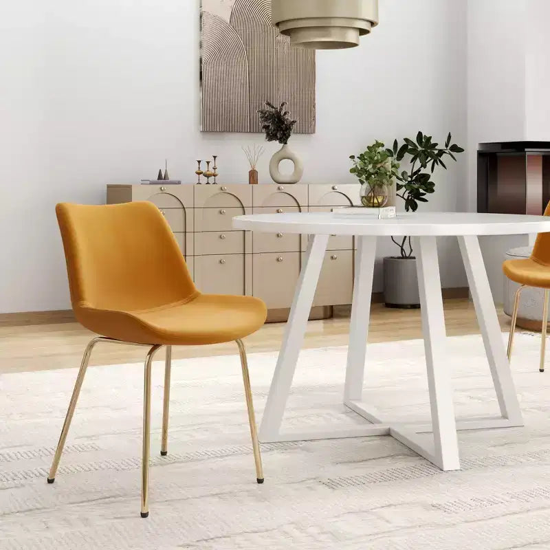 Set da pranzo rotondo Avant di Roundhill Furniture, tavolo da pranzo rotondo con 4 sedie laterali, 5 pezzi