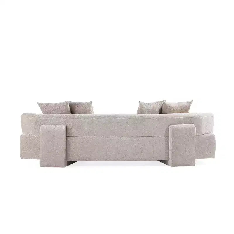 Manhattan Comfort 2pc Verandah Chenille Upholstered 112" Sofa and 90.6" Sofa Set