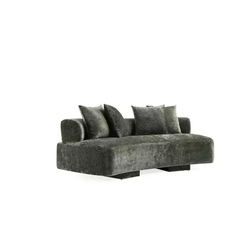 Manhattan Comfort 2pc Verandah Chenille Upholstered 112" Sofa and 90.6" Sofa Set