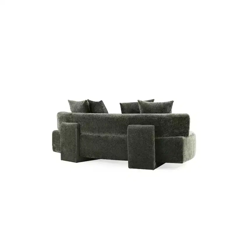 Manhattan Comfort 2pc Verandah Chenille Upholstered 112" Sofa and 90.6" Sofa Set