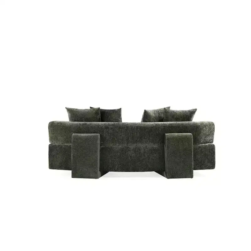 Manhattan Comfort 2pc Verandah Chenille Upholstered 112" Sofa and 90.6" Sofa Set
