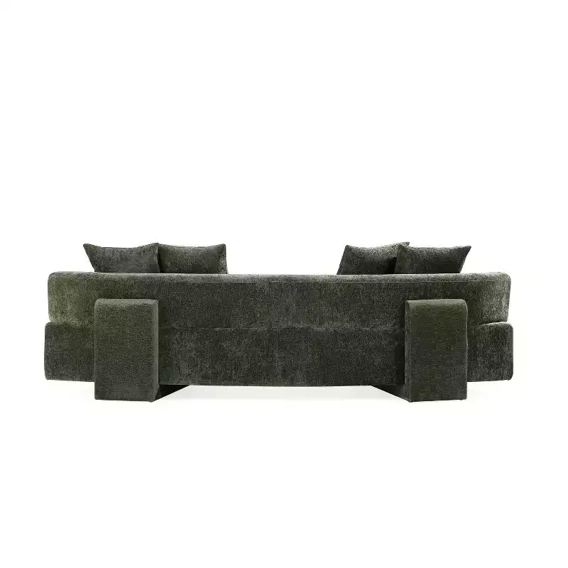 Manhattan Comfort 2pc Verandah Chenille Upholstered 112" Sofa and 90.6" Sofa Set