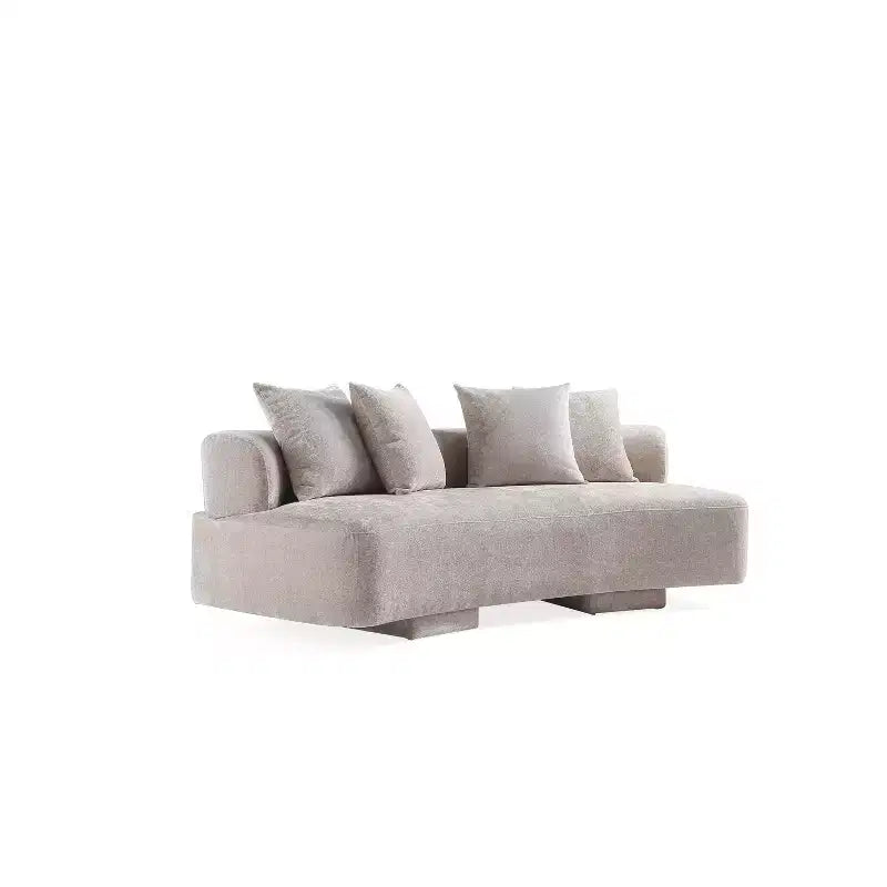 Manhattan Comfort 2pc Verandah Chenille Upholstered 112" Sofa and 90.6" Sofa Set
