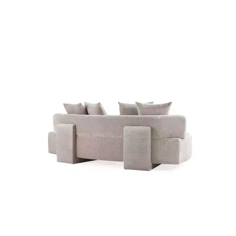 Manhattan Comfort 2pc Verandah Chenille Upholstered 112" Sofa and 90.6" Sofa Set