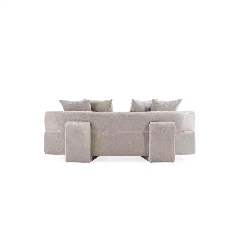 Manhattan Comfort 2pc Verandah Chenille Upholstered 112" Sofa and 90.6" Sofa Set