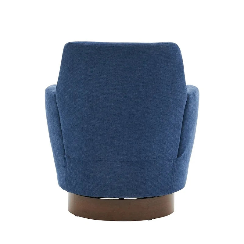 Poltrona accent girevole con base in acciaio inossidabile