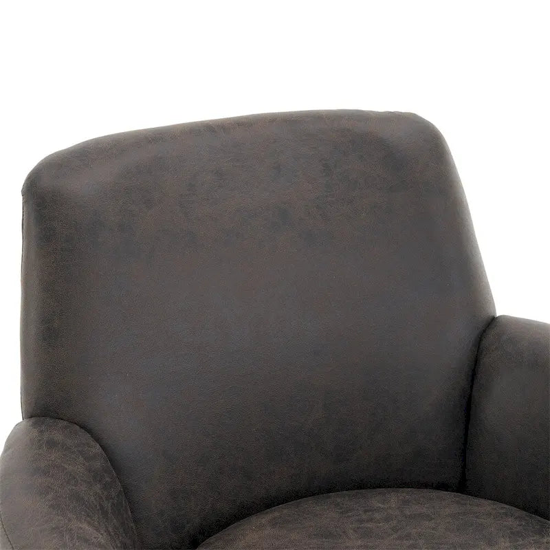 Poltrona accent girevole con base in acciaio inossidabile