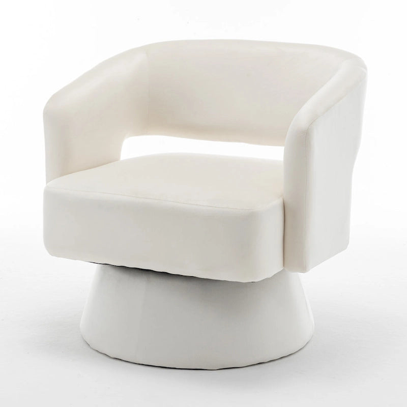 Drehbarer Samt-Sessel in Fassform