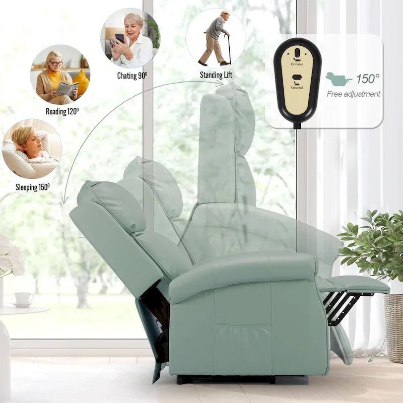 Poltrona reclinabile con sollevamento elettrico AECOJOY