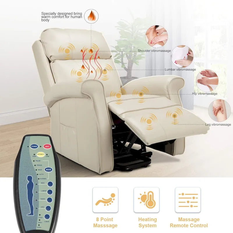 Poltrona reclinabile con sollevamento elettrico AECOJOY