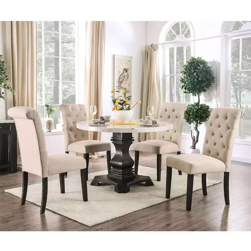 Set da pranzo Buckley da 5 pezzi - HOMES: Inside + Out: Piano in marmo