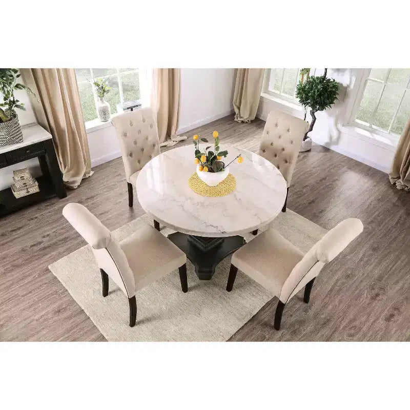 Set da pranzo Buckley da 5 pezzi - HOMES: Inside + Out: Piano in marmo